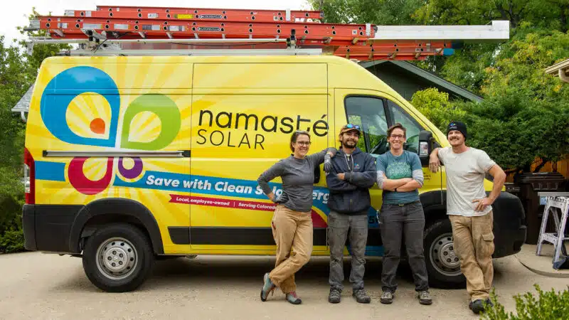 Namaste Solar co-owners.