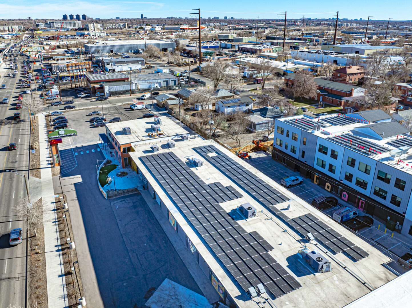 Women's Bean Project's solar array by Namaste Solar